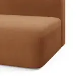 НОВЫЕ ЭМОЦИИ Диван прямой, терракотовый, банкетка слева