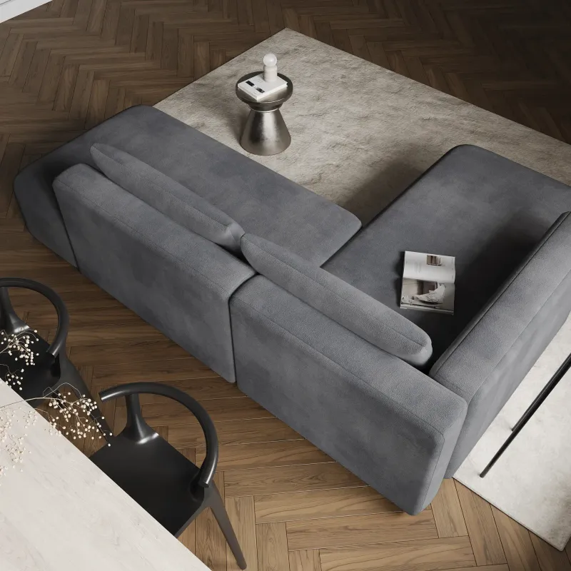 НОВЫЕ ЭМОЦИИ Диван угловой, серый