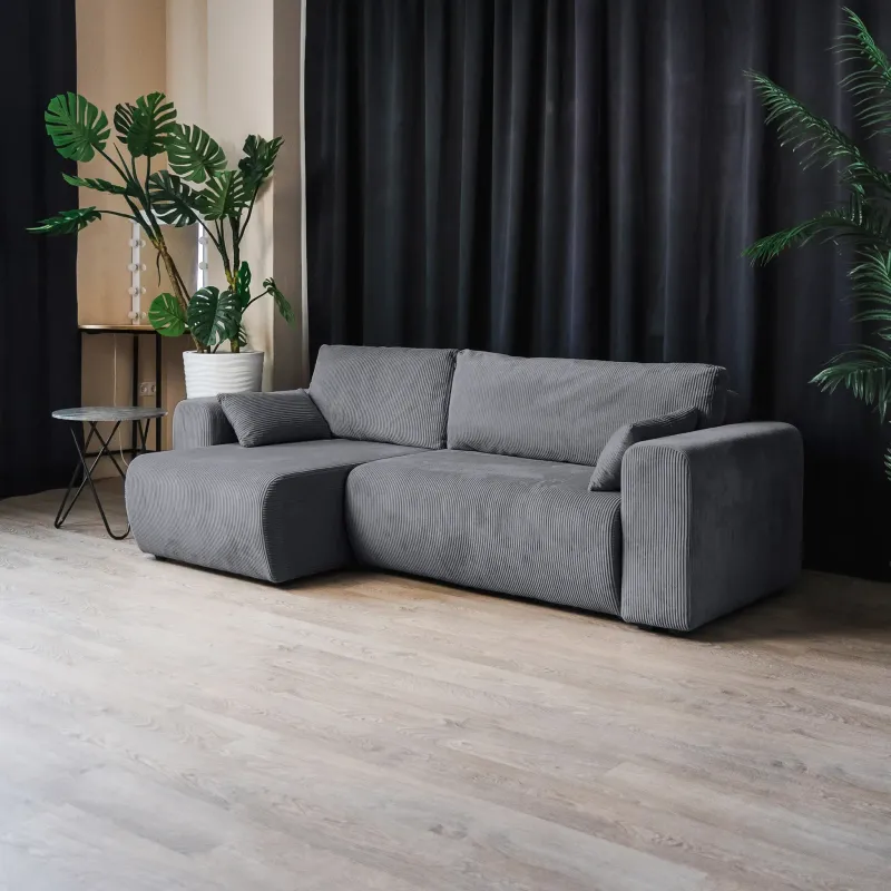 ДОЛГОЖДАННЫЙ ОТПУСК Диван угловой, серый ДОЛГОЖДАННЫЙ ОТПУСК Диван угловой, серый