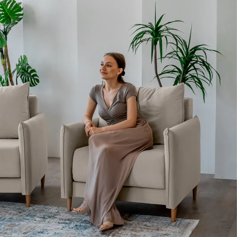 ЛУЧШИЙ ДРУГ Кресло-кровать бежевое