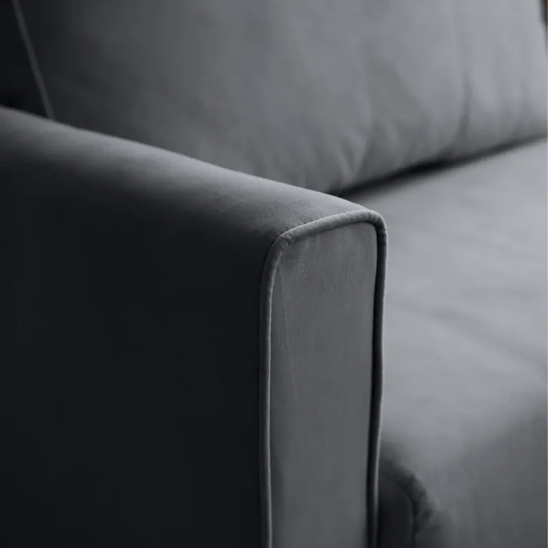 РИМИНИ Диван прямой светло-серый