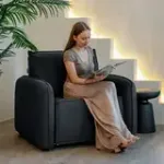 ПОРТЛЕНД Кресло-кровать серое