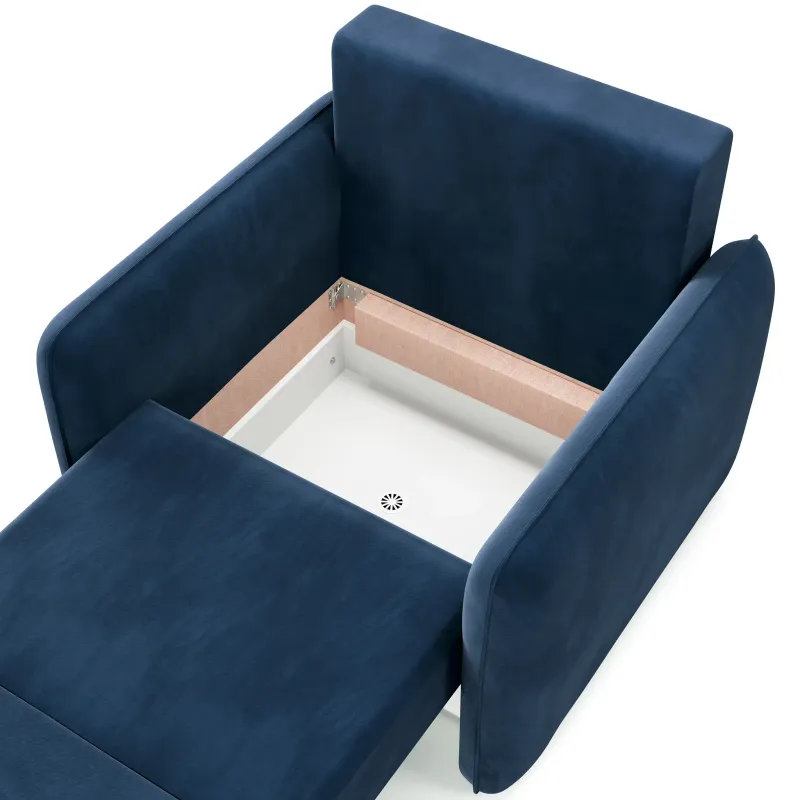 ПОРТЛЕНД Кресло-кровать синее