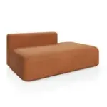 НОВЫЕ ЭМОЦИИ МИНИ Диван прямой, терракотовый, банкетка справа