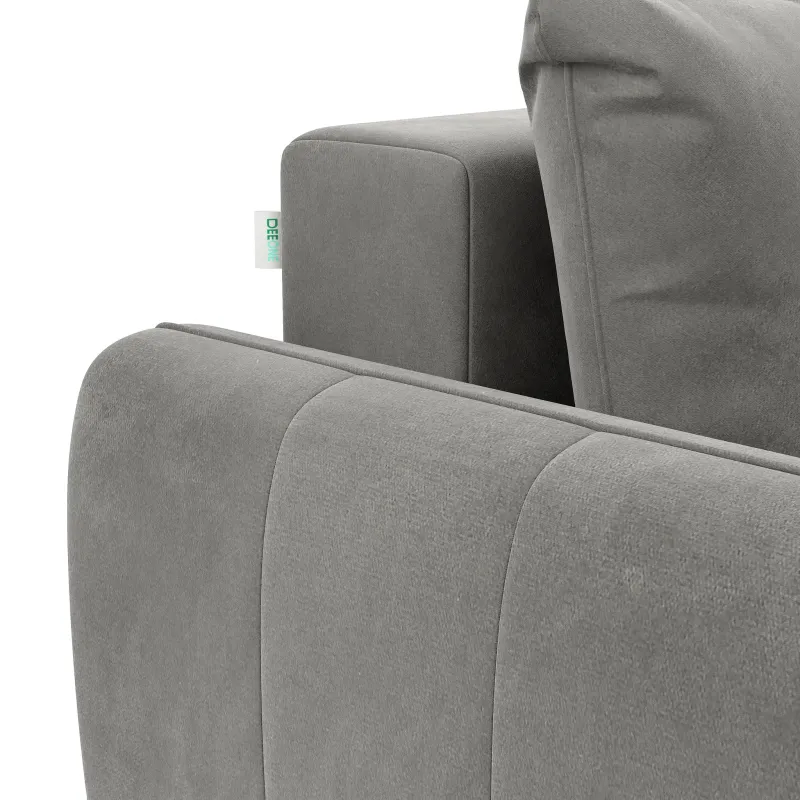 СЧАСТЛИВЫЙ ДЕНЬ Диван прямой, серый СЧАСТЛИВЫЙ ДЕНЬ Диван прямой, серый