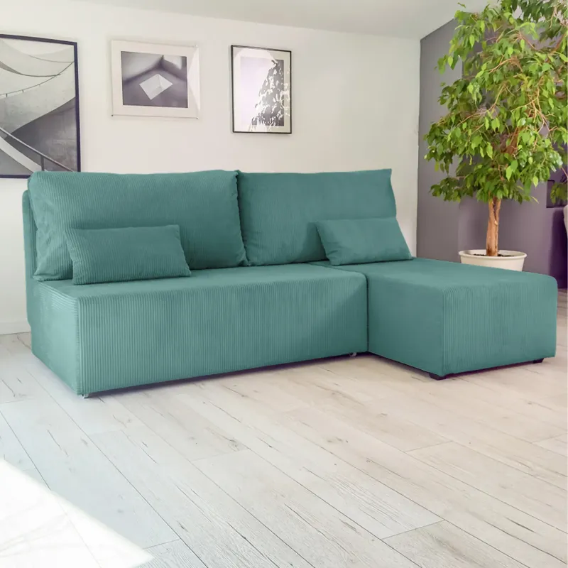 Корсо Лайт Диван угловой Cilium изумрудный