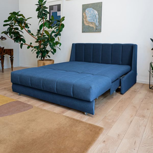 ВЕНЕЦИЯ Складная кровать темно-синяя, 160