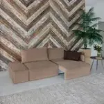 ПОРТЛЕНД Диван прямой с банкеткой бежевый