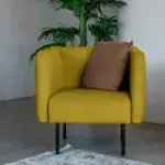 РИО Кресло тканевое горчичное