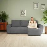 ФОРМУЛА УЮТА Диван угловой, графитовый