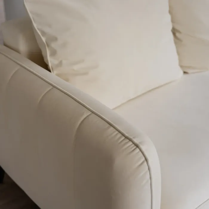 СЧАСТЛИВЫЙ ДЕНЬ Диван прямой, молочный