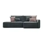 ПОРТЛЕНД Диван угловой с банкеткой серый