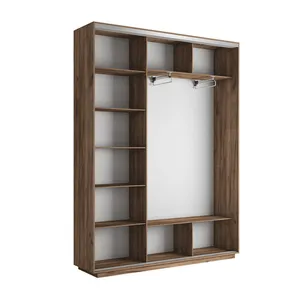 Экспенс Шкаф-купе трехдверный с зеркалом, 180х220х45, Золотистый