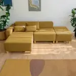 РАЙСКИЙ УГОЛОК Диван угловой горчичный