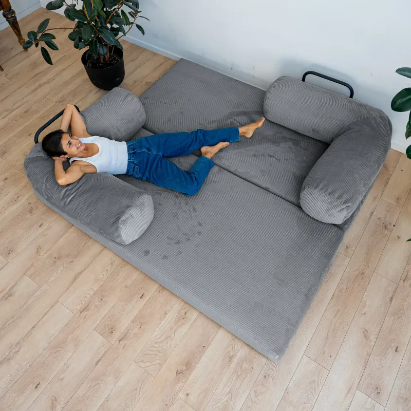 ПОЛЕЗНАЯ ПРИВЫЧКА Диван прямой, графитовый