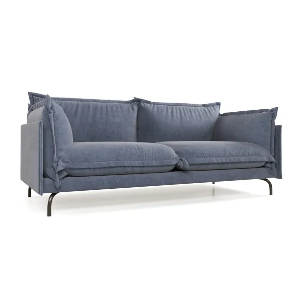 Облако комфорта Диван прямой, серо-синий