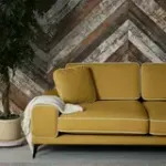 Солнечное побережье Диван прямой, медово-желтый