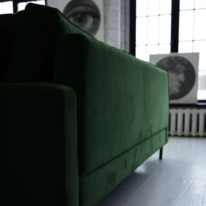 Хорошее настроение Диван прямой, лиственно-зеленый