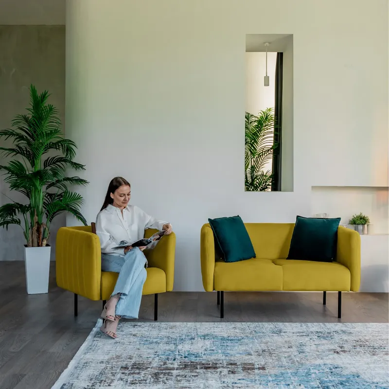 РИО Кресло тканевое горчичное РИО Кресло тканевое горчичное