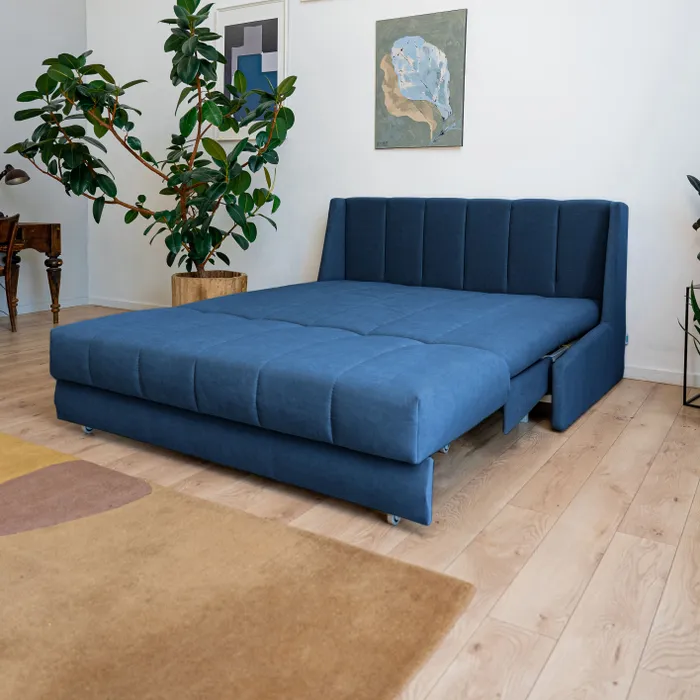 ВЕНЕЦИЯ Складная кровать темно-синяя, 200