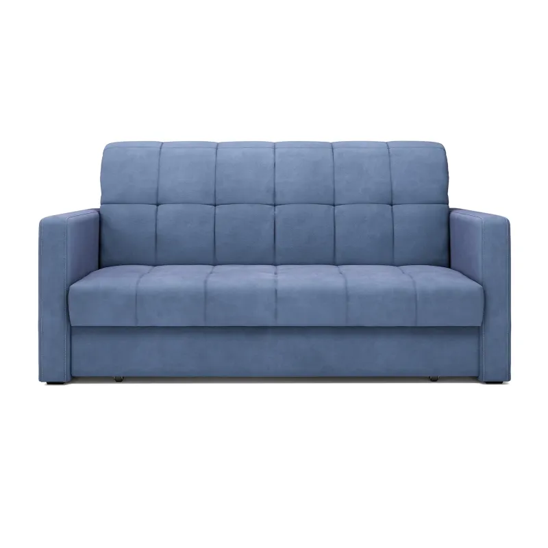 ТОКИО Складная кровать с подлокотниками серо-синяя, 160 ППУ