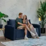 ПОРТЛЕНД МИНИ Диван прямой синий