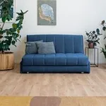 ВЕНЕЦИЯ Складная кровать темно-синяя, 185