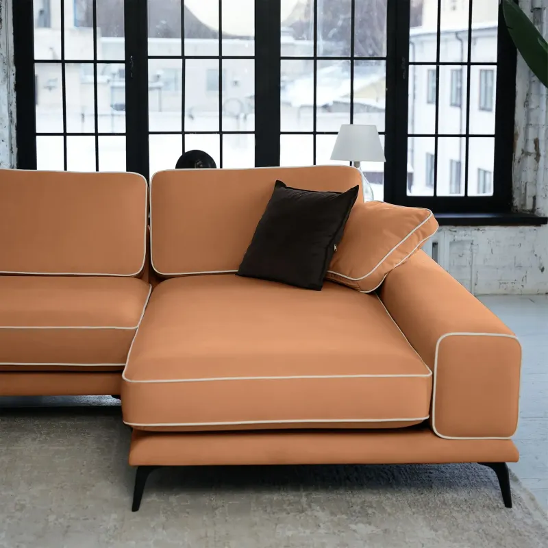 Солнечное побережье Диван угловой, персиковый Солнечное побережье Диван угловой, персиковый