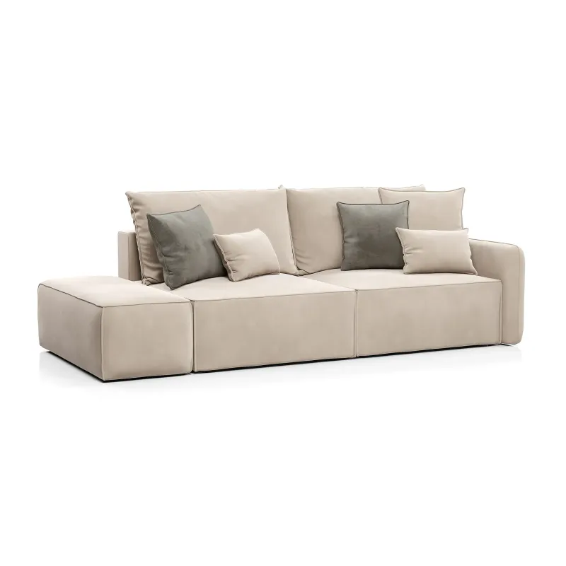 ПОРТЛЕНД Диван прямой с банкеткой светло-бежевый ПОРТЛЕНД Диван прямой с банкеткой светло-бежевый