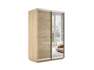 Медиум Шкаф-купе двухдверный с зеркалом, 120х240, Бежевый