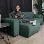 ДОЛГОЖДАННЫЙ ОТПУСК Диван угловой, изумрудный