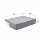 КОРСО ЛАЙТ Диван прямой серый