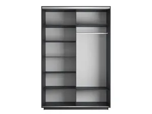 Экспенс Шкаф-купе двухдверный с зеркалом, 160х240х60, Коричневый