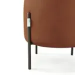 Маленькая радость Пуф круглый на ножках, терракотовый