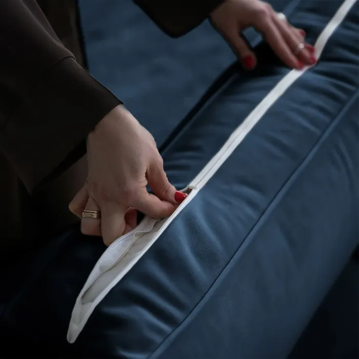 Хорошее настроение Диван прямой, сапфировый