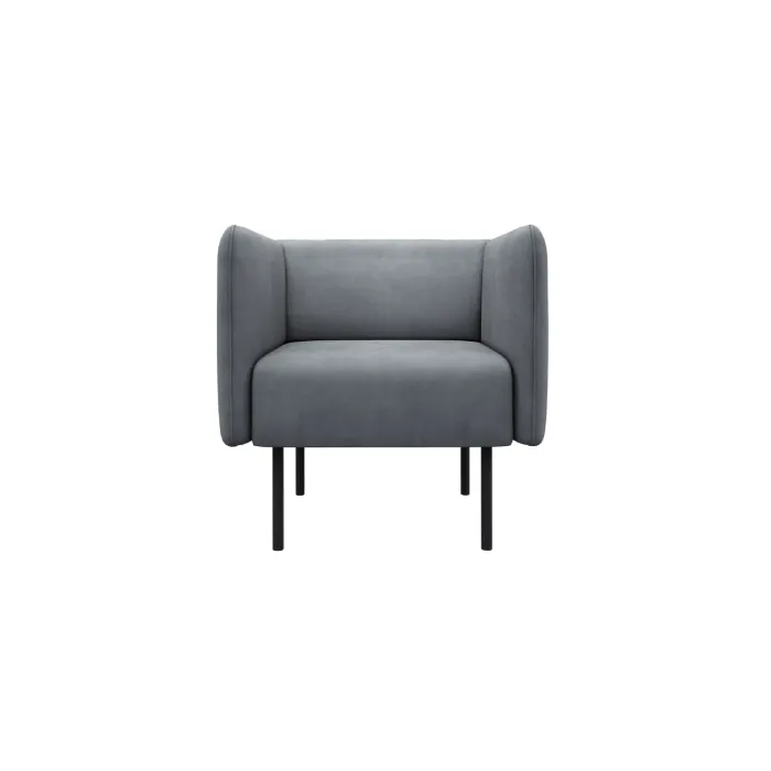 РИО Кресло тканевое светло-серое