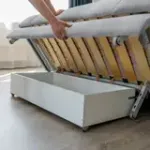 РИЧМОНД Складная кровать светло-серая, 185