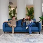 СЧАСТЛИВЫЙ ДЕНЬ Диван прямой, синий