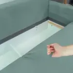 РИМИНИ Диван прямой Cilium изумрудный