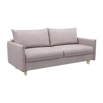 СКАНДИ Диван тканевый прямой розовый