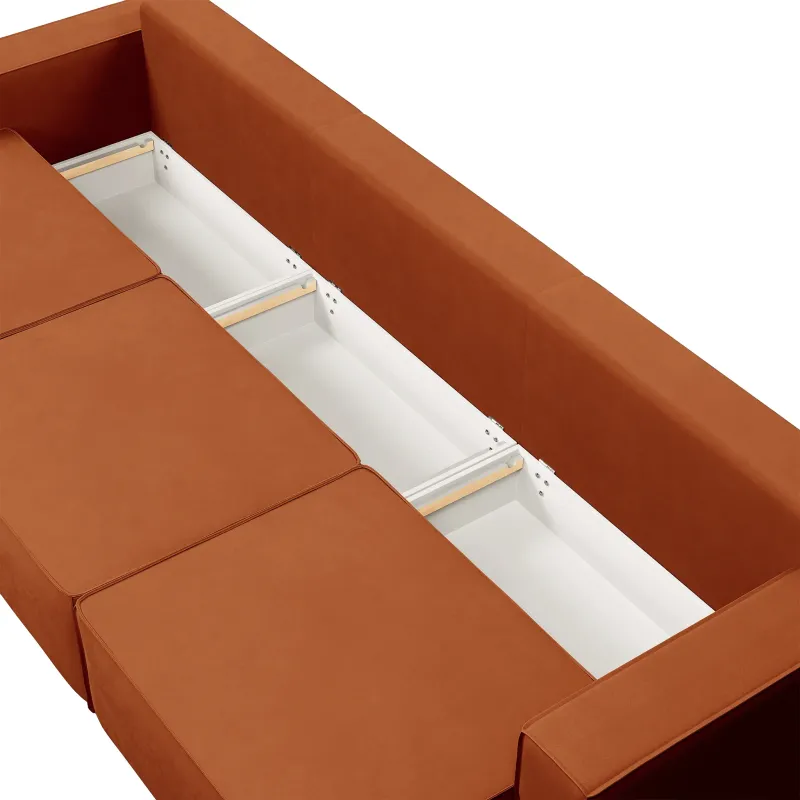 КОРСО XL Диван тканевый прямой терракотовый КОРСО XL Диван тканевый прямой терракотовый