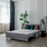 РИЧМОНД Складная кровать светло-серая, 185