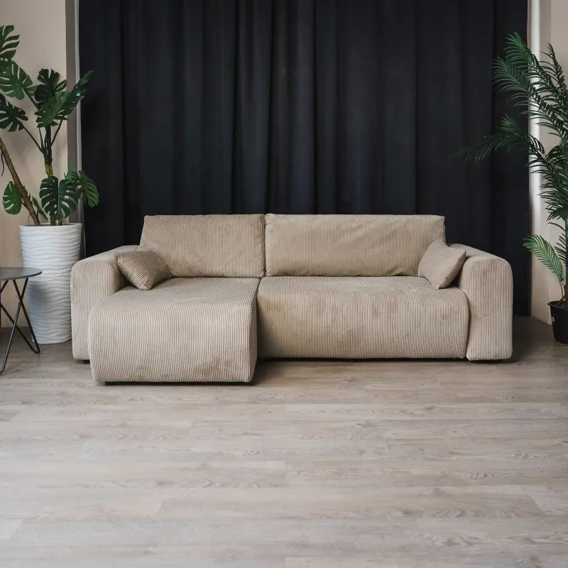 ДОЛГОЖДАННЫЙ ОТПУСК Диван угловой, бежевый