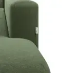 НОВЫЕ ЭМОЦИИ Диван прямой, темно-зеленый, банкетка справа