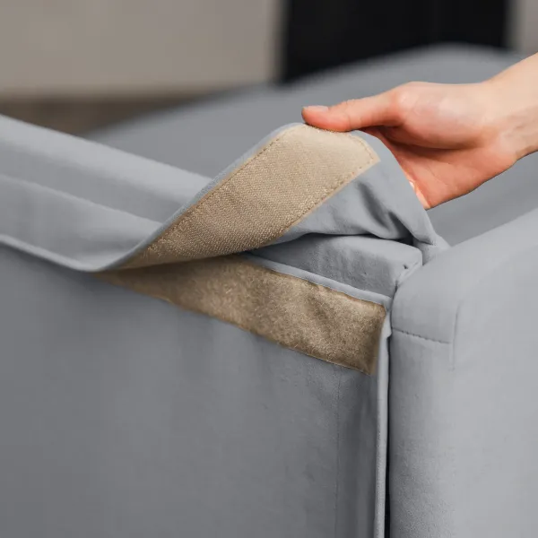 ГАРМОНИЯ СНА Кровать-диван прямой светло-серый, 160, ППУ