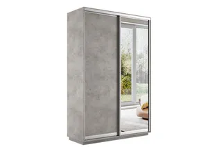 Медиум Шкаф-купе двухдверный с зеркалом, 140х220, Серый