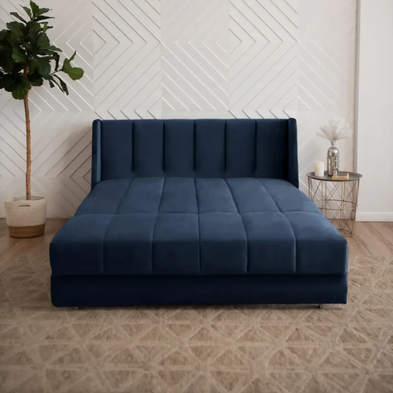 ВЕНЕЦИЯ Складная кровать темно-синяя, 125