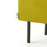 Маленькая радость Пуф прямоугольный на ножках, горчичный