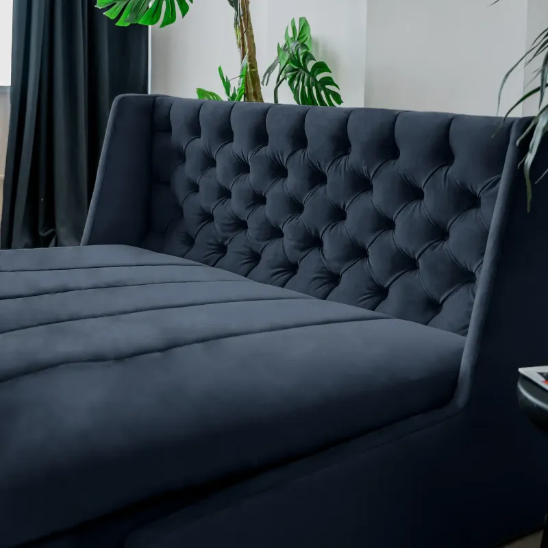 РИЧМОНД Складная кровать темно-синяя, 145