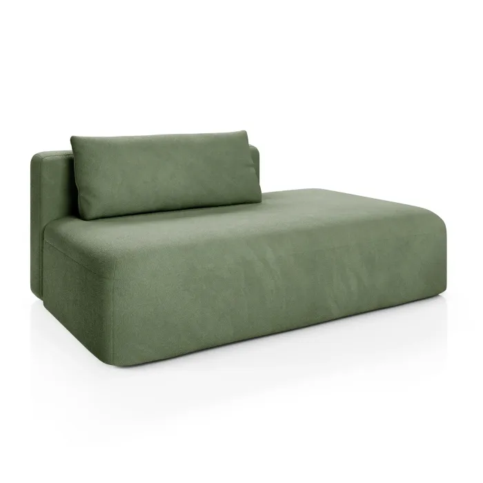 НОВЫЕ ЭМОЦИИ МИНИ Диван прямой, зеленый, банкетка справа